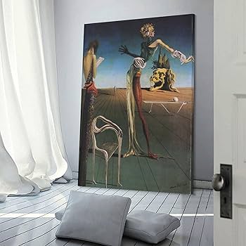 額装済ポスター/サルバドール・ダリ/The Rose/アート作品/インテリア 出荷区分B】サルバドール・ダリ 瞑想するバラ 額付ポスター