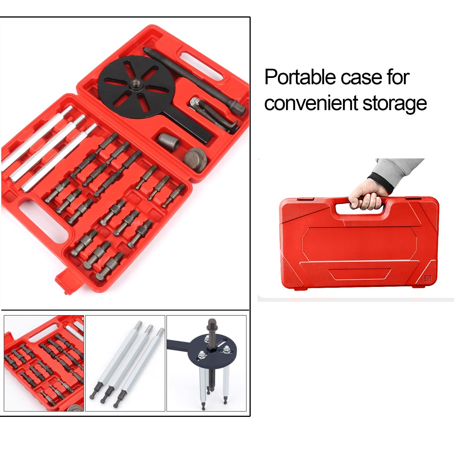 21 In1 Three-jaw Puller Set Bearing Disassembly Puller Inner Hole Removal Tool