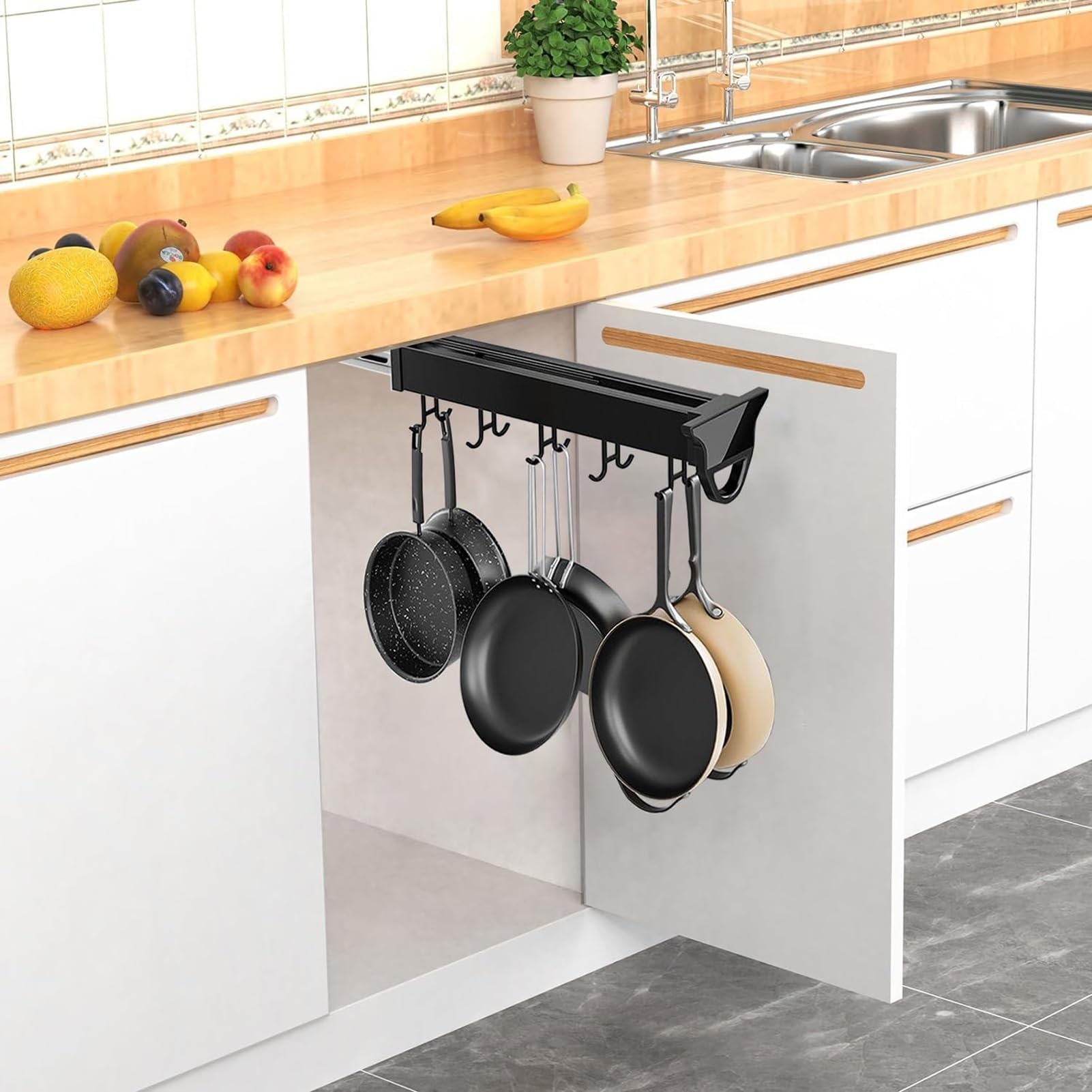 Organizador Ollas Y Sartenes Organizador Extrau00edble De Ollas Y