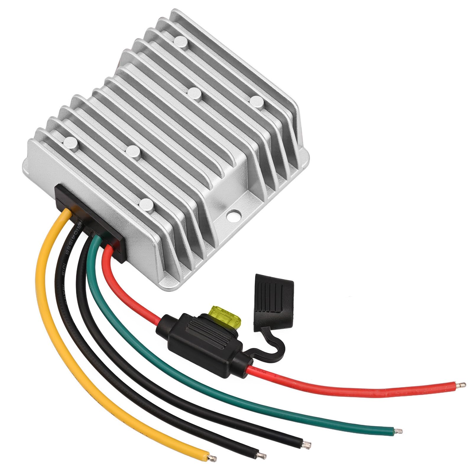 Acc Control - Convertidor reductor de voltaje de 20 A, 240 W CC, 24 V, 36 V, 48 V, reductor de voltaje y carrito de golf, transformador impermeable con fusible
