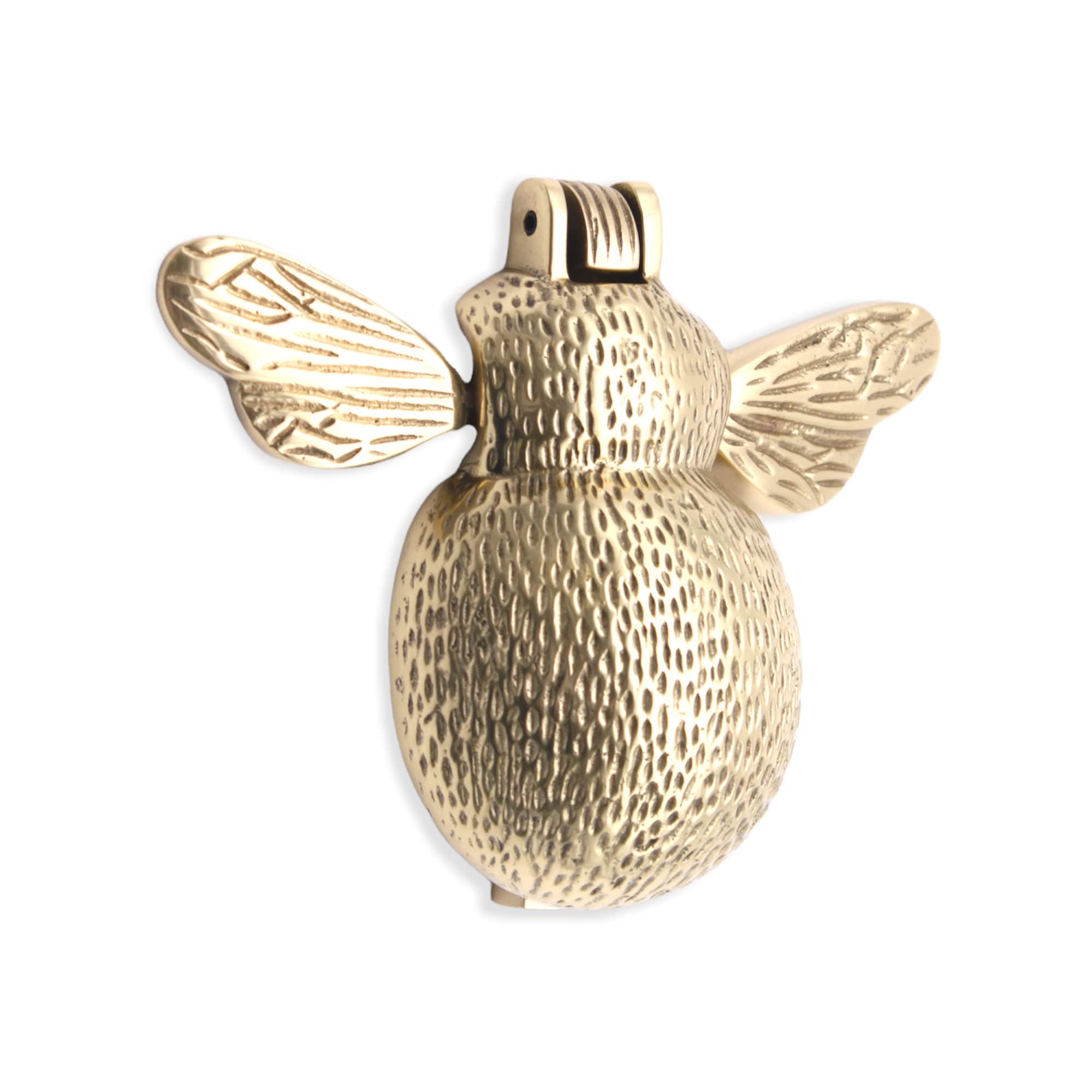 Infinity Decor Polished Brass Bumble Bee Door Knocker - High Quality Solid Brass Front Door Knocker for Entrance Door Gate Furniture
