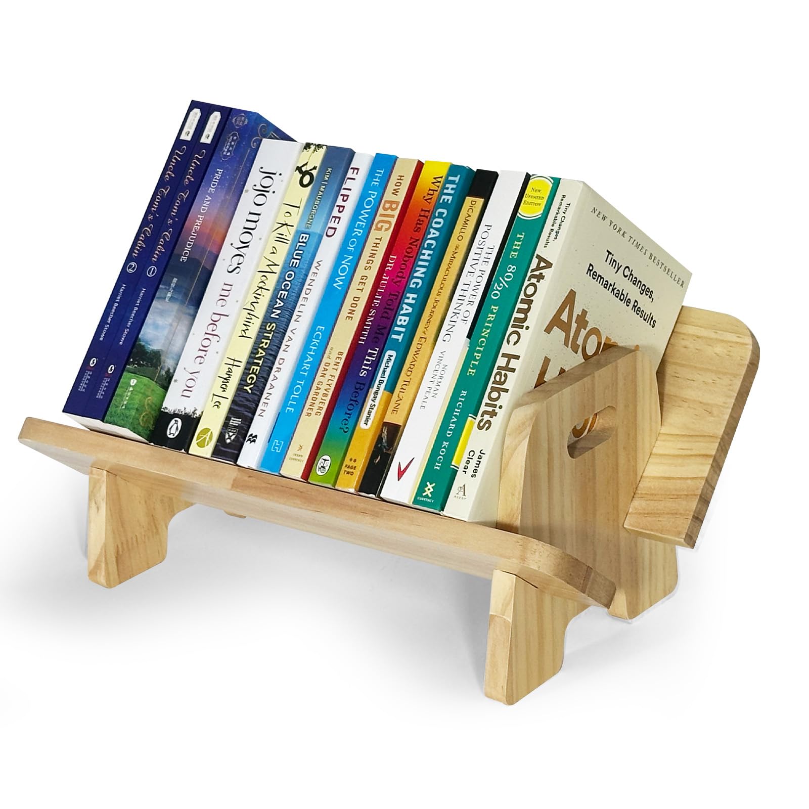 Solid Wood Desktop Bookshelf ,Table top Bookshelf orangizer,Office & Home Study Area,15.75" L x 7.28" W x 6.7" H