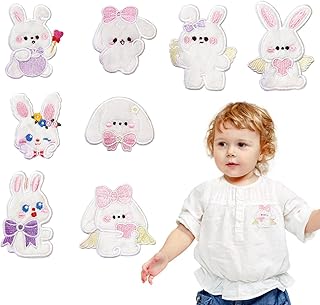 Patches de coelho - Patches de bordado bonitos para jaquetas | Acessórios faça você mesmo decoração Grande patch de Halloween para jaquetas Chapéu Bolsas para roupas Gzales