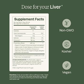 Dose for Your Liver Cleanse Detox & Repair, 16oz Bottle, 3 Pack