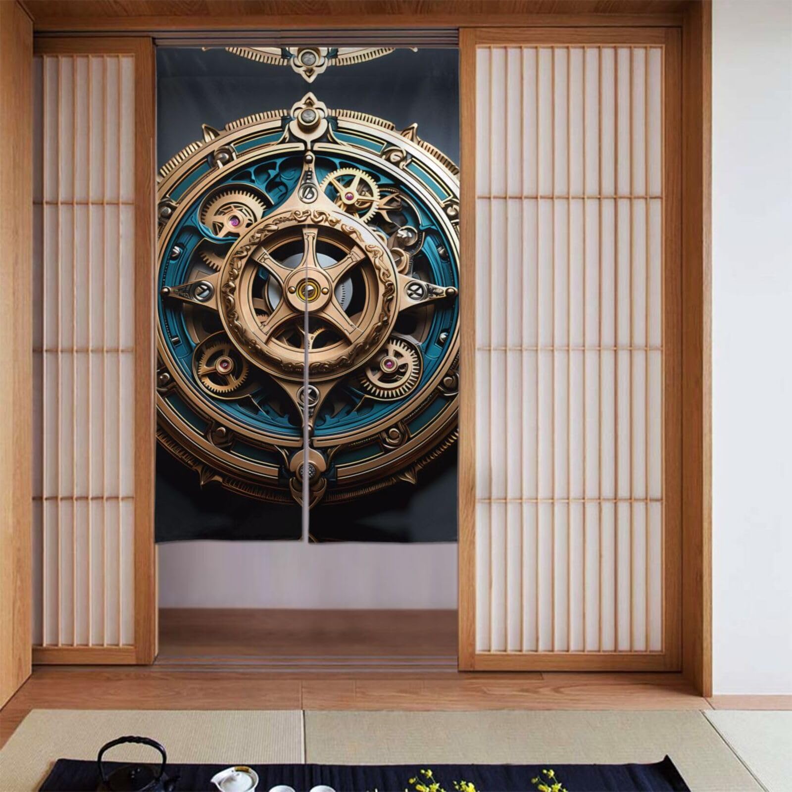 Cortinas steampunk contra la luz exterior BROLEO Decora para mejorar el sueño en el dormitorio