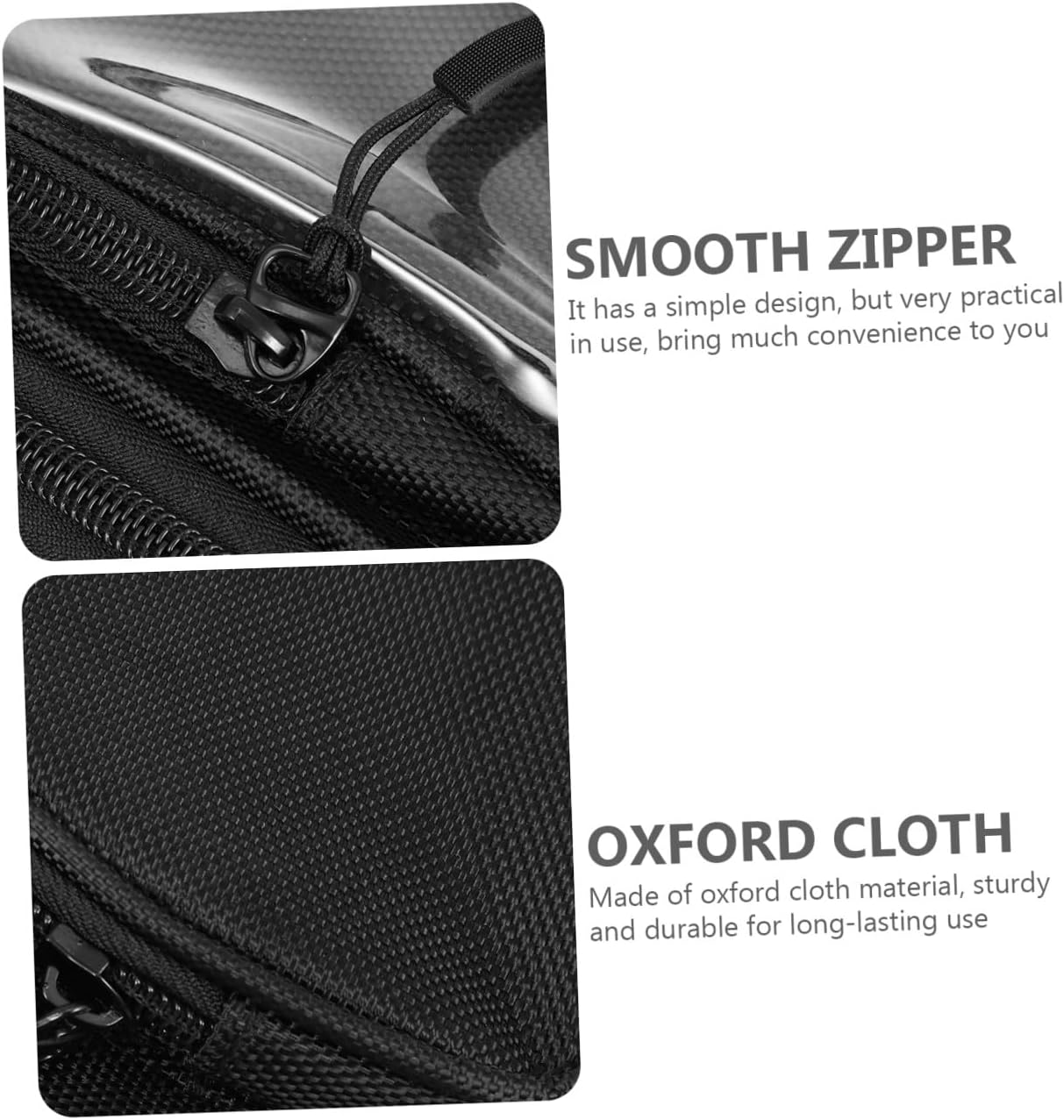 Motorcycle Tank Pouch with Strong Magnetic Design Large Capacity Oxford Cloth Motorbike Tool Bag for Secure Storage of Essentials Riding Accessory for Motorbike Safety and