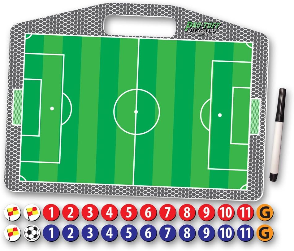 Coaches Helper Magnetic Field Board for Field Position Soccer Dry Erase Board