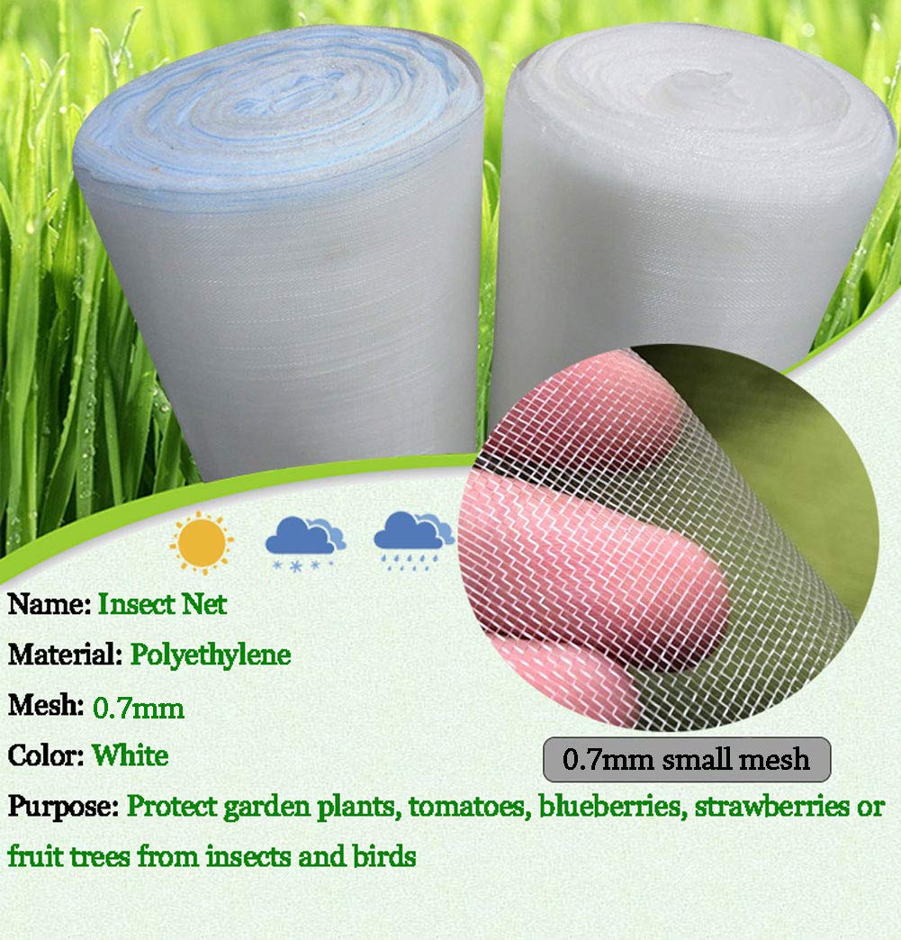 APOE Filet de Protection Anti-Insectes en Maille Fine pour Jardin Protéger Plantes Fruits Légumes Moustiquaire