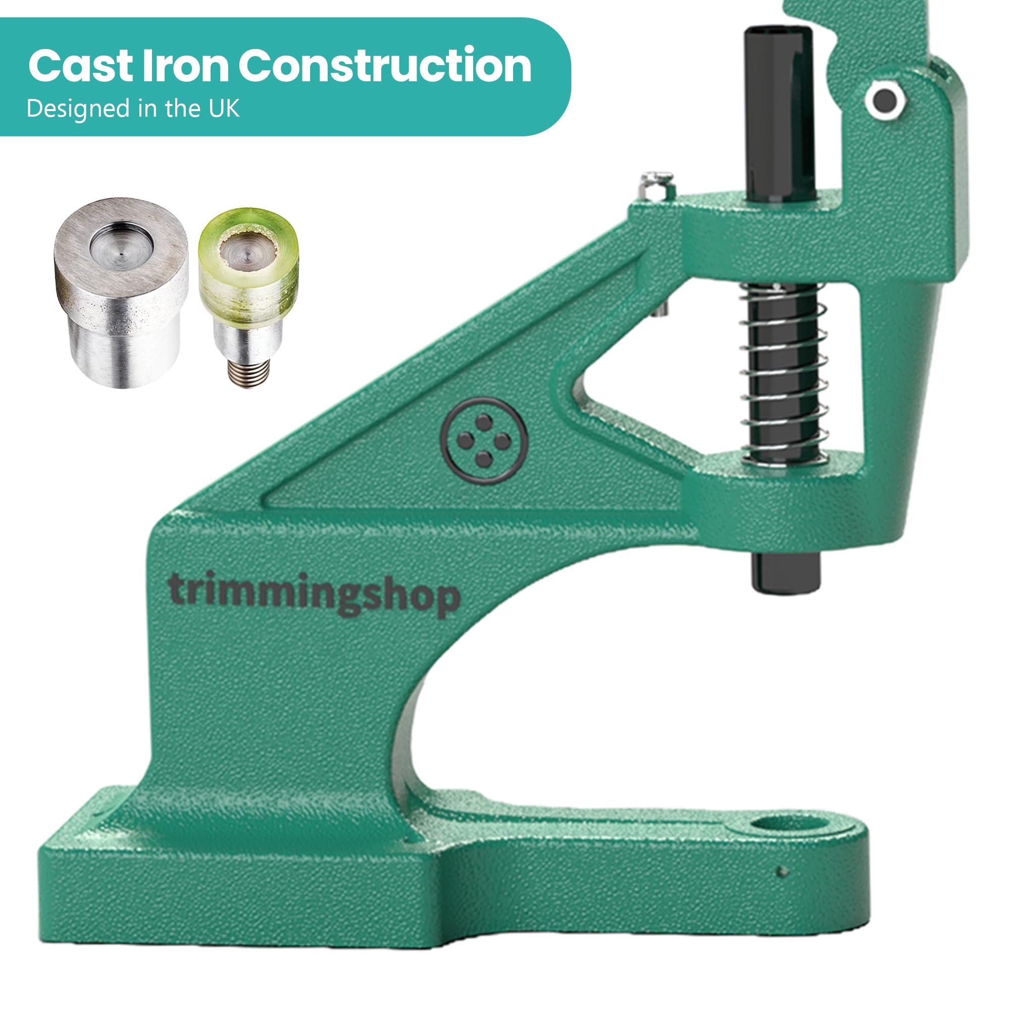 Trimming Shop 4mm Doppio Cappello Rivetti Fissaggio Fustelle Set con