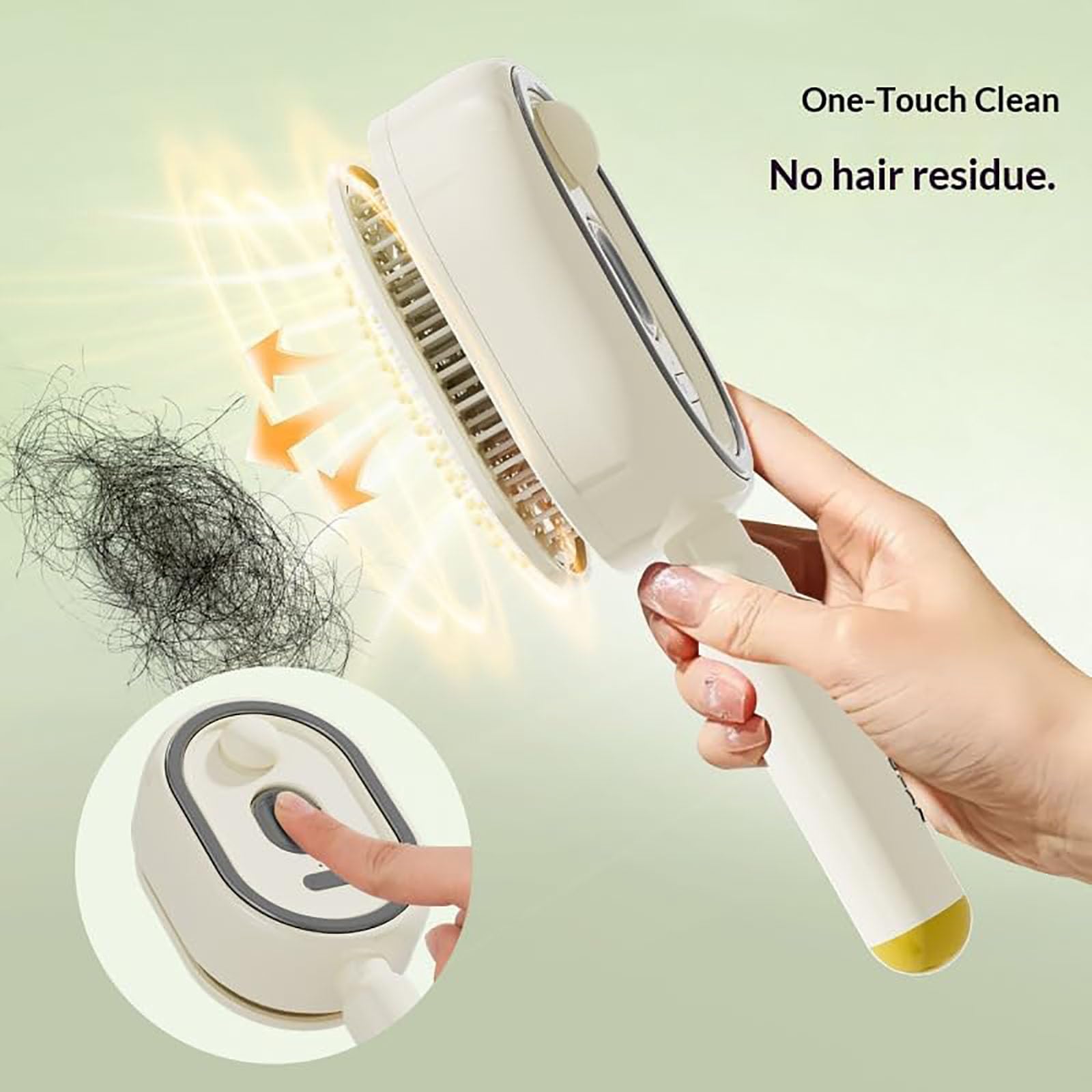 2026 Nouvelle brosse à vapeur électrique, brosse à cheveux rechargeable avec spray nano-brume, peigne à coussin d'air autonettoyant, outil de coiffure antistatique démêlant (Pink,without oil)