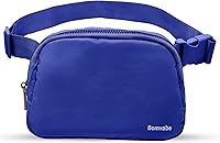 Vista 63 de Cangurera cruzada para mujer, mini bolsa para cinturón de 1 litro con correa ajustable de 32 a 51 pulgadas, bolsa de cintura pequeña para viajes