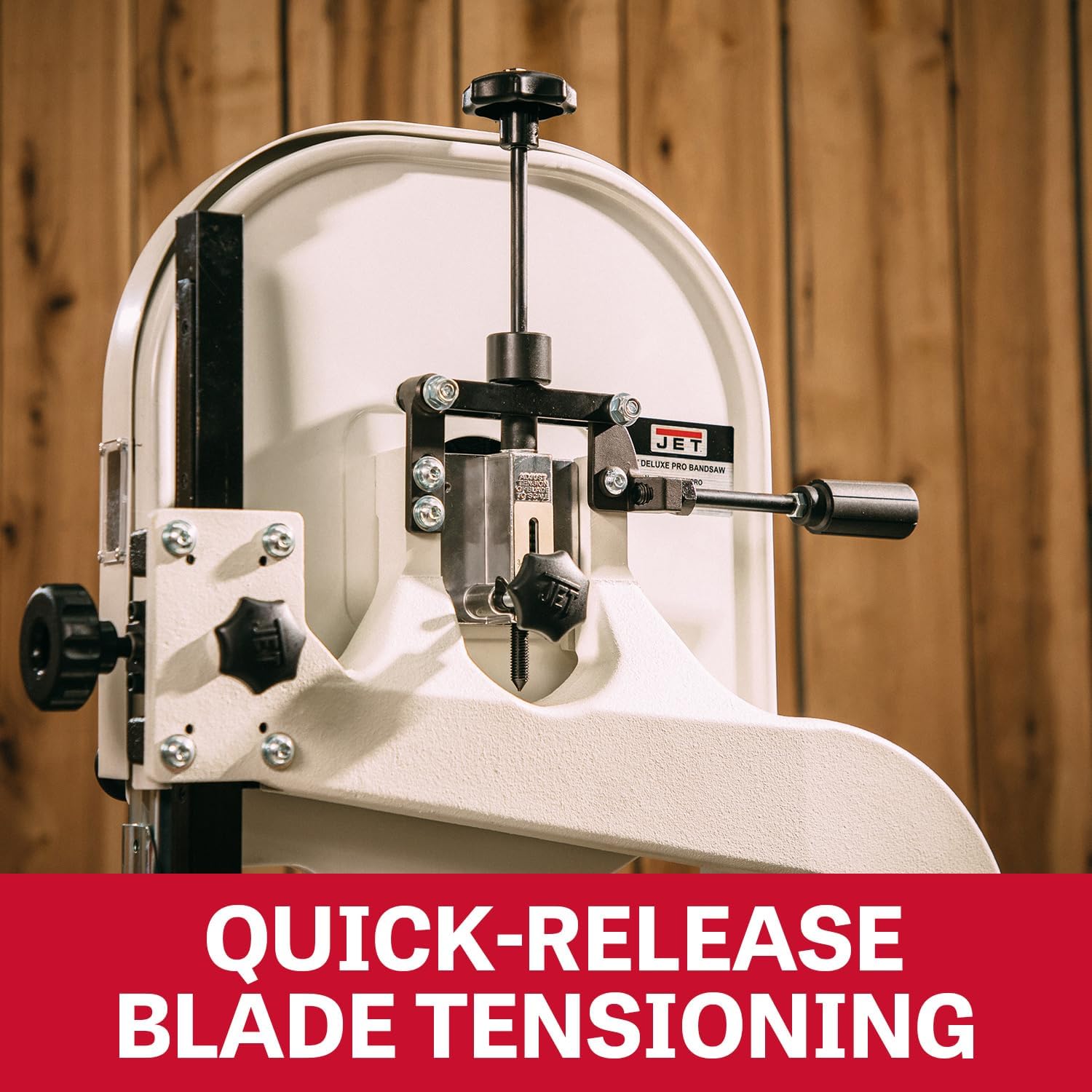 Quick-release blade tensioning mechanism