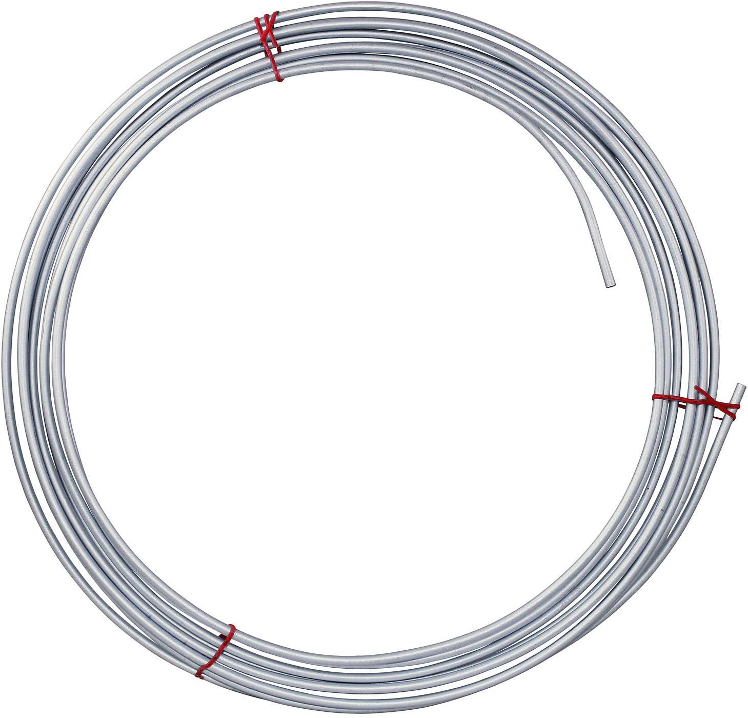 4LIFETIMELINES Galvanized Steel Brake Line, Fuel, Transmission Line Tubing Coil, 3/16 x 25