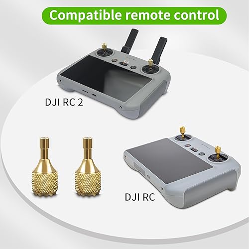 Miniatura 9 de Hanatora Joysticks Stick para DJI RC, RC 2 (Air 3, Mini 3 Pro, Mini 3, Mavic 3 ClassicPro Drone), accesorios de metal para control remoto pulgar