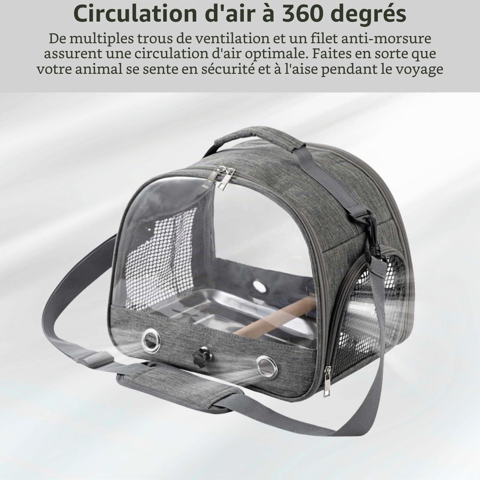 Cage à Oiseaux Portable,Sac de Transport Portable pour Oiseaux,Sac de Transport pour Oiseaux, Sac de Transport pour perroquets,Sac à Dos léger pour Perroquet,Sac à Dos pour Oiseaux et Petits Animaux