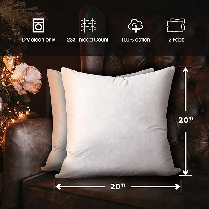 Set 2 Almohadas Decorativas Cuadradas 50x50 cm Relleno Pluma miniatura 3