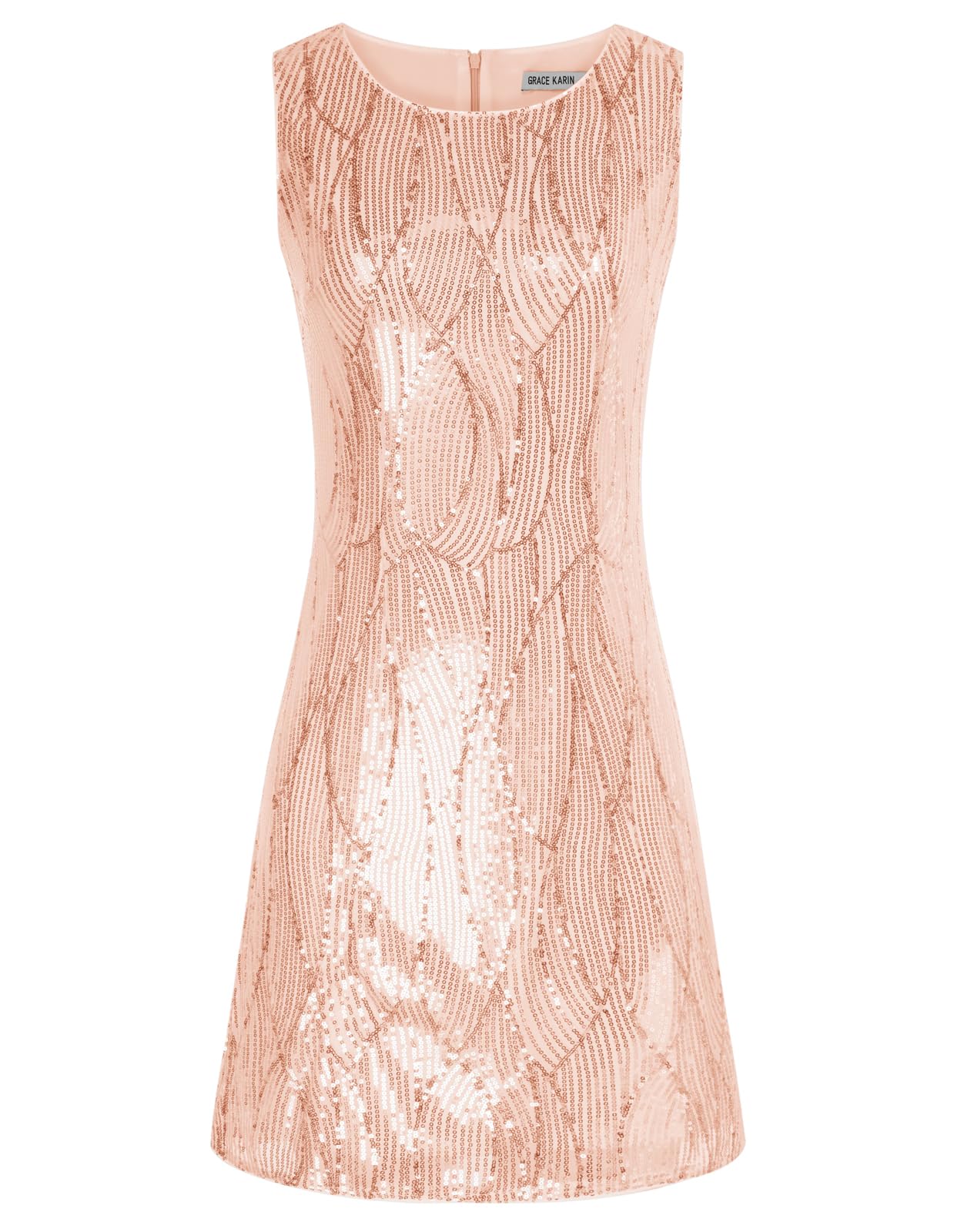 GRACE KARIN Conjunto de Fiesta para Mujer Vestido de Lentejuelas sin Mangas con Chaqueta Elegante