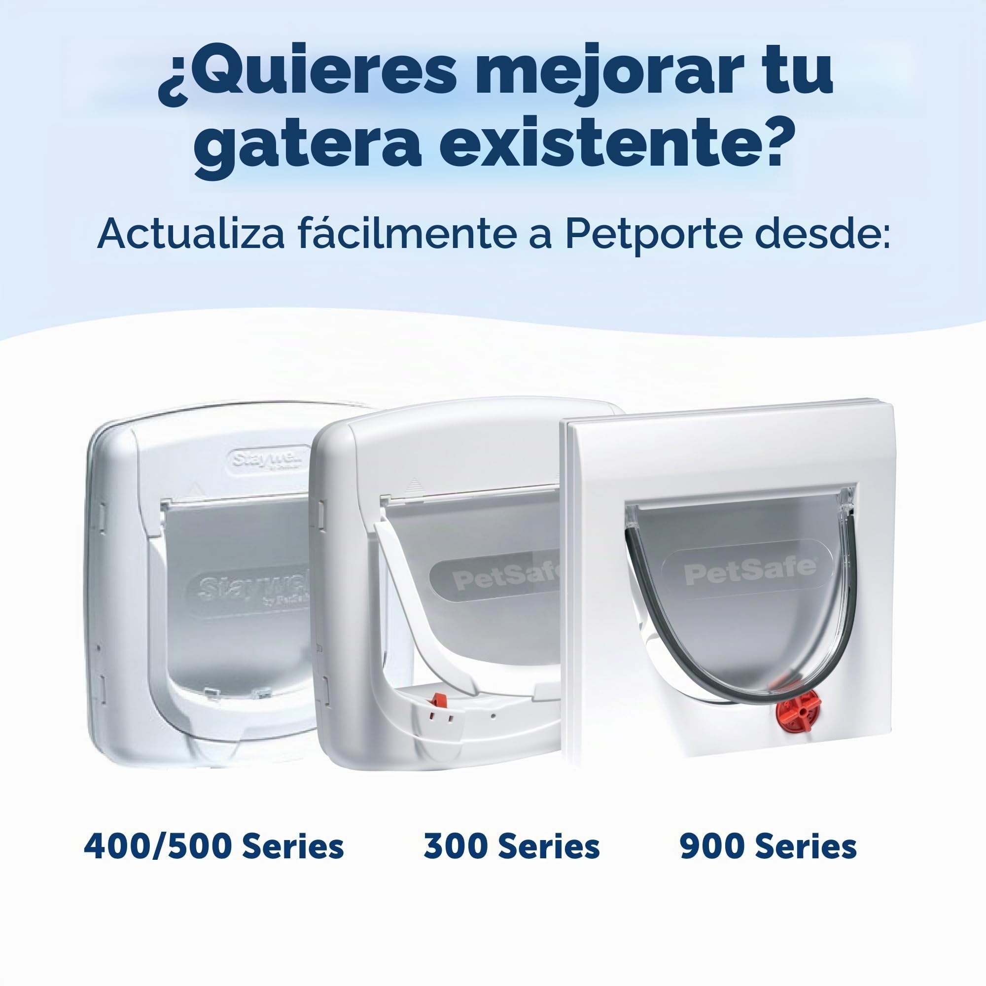 PetSafe Petporte - Gatera con Microchip, Puerta Inteligente para Gatos con Microchip, Acceso Selectivo - hasta 7kg