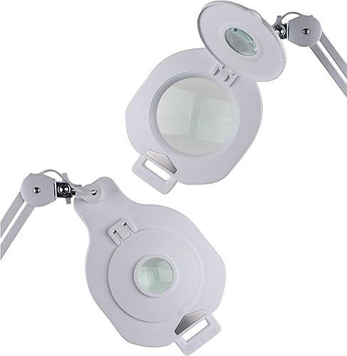 Miniatura 2 de Quality Optics Lupa de brazo oscilante iluminada de estación de trabajo de la serie profesional LED o soporte fluorescente opcional. 3, 5 u 8