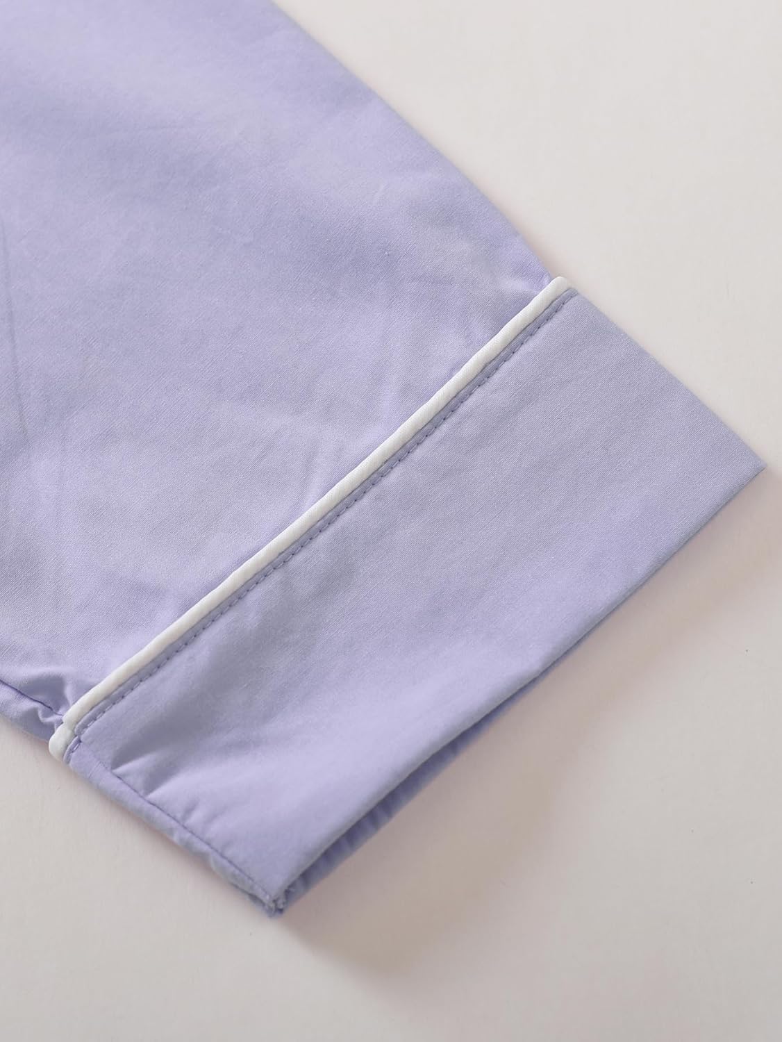 Latuza Women's Petite Length Pajamas Set Long Sleeve Button Down Pjs - Image 2