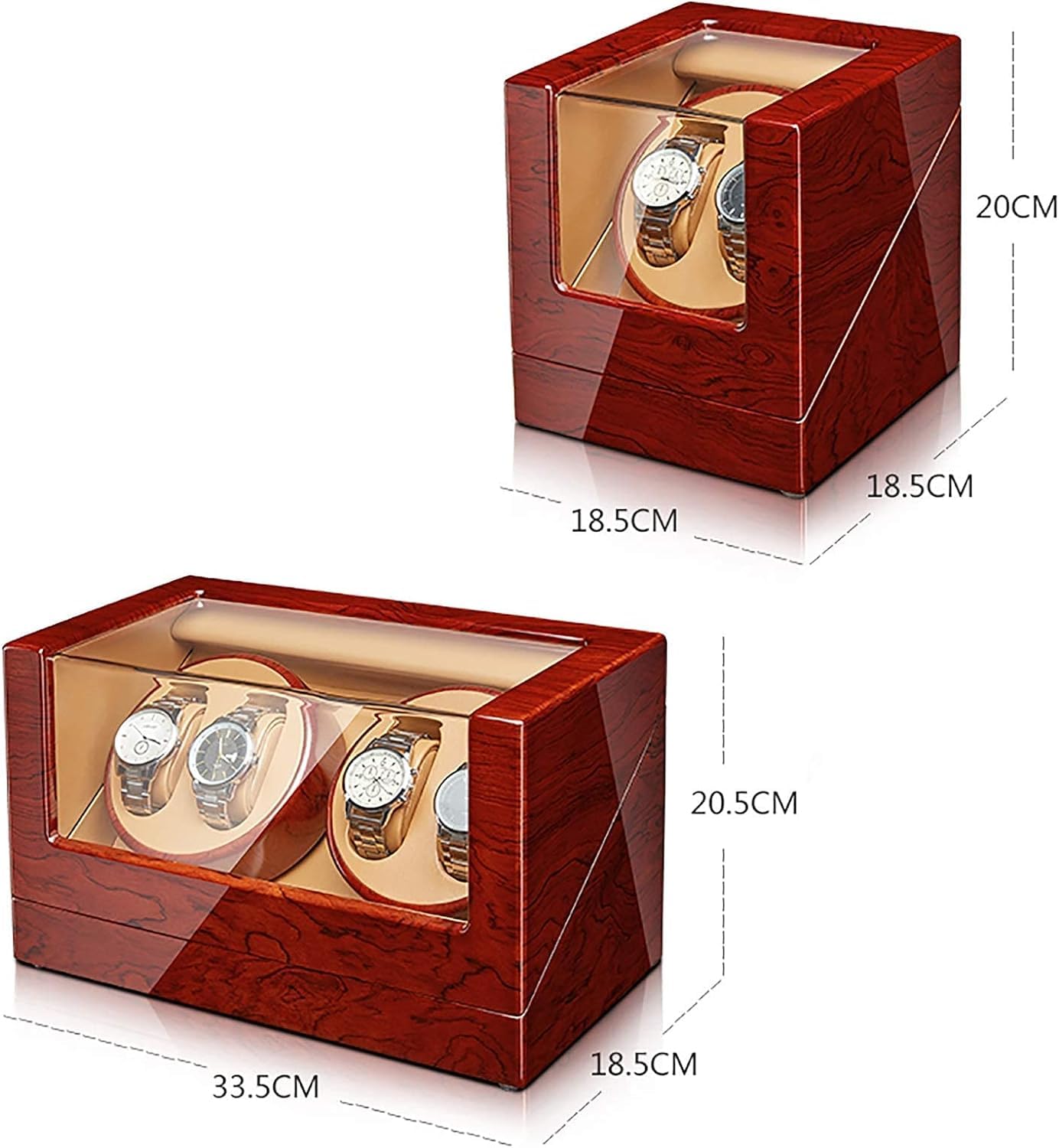 FENOKD Watch Winders Rosewood Watch Winding Box Home Watch Rotating Placer Watch Shaker Automatic Mechanical Watch Winder with