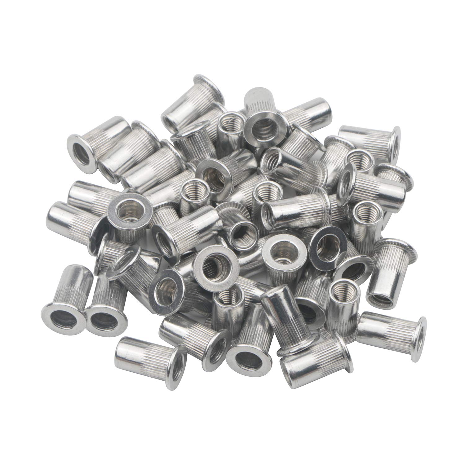 M5 Flat Head Aluminium Rivet Nut Blind Insert Nut 5 mm Pack of 100