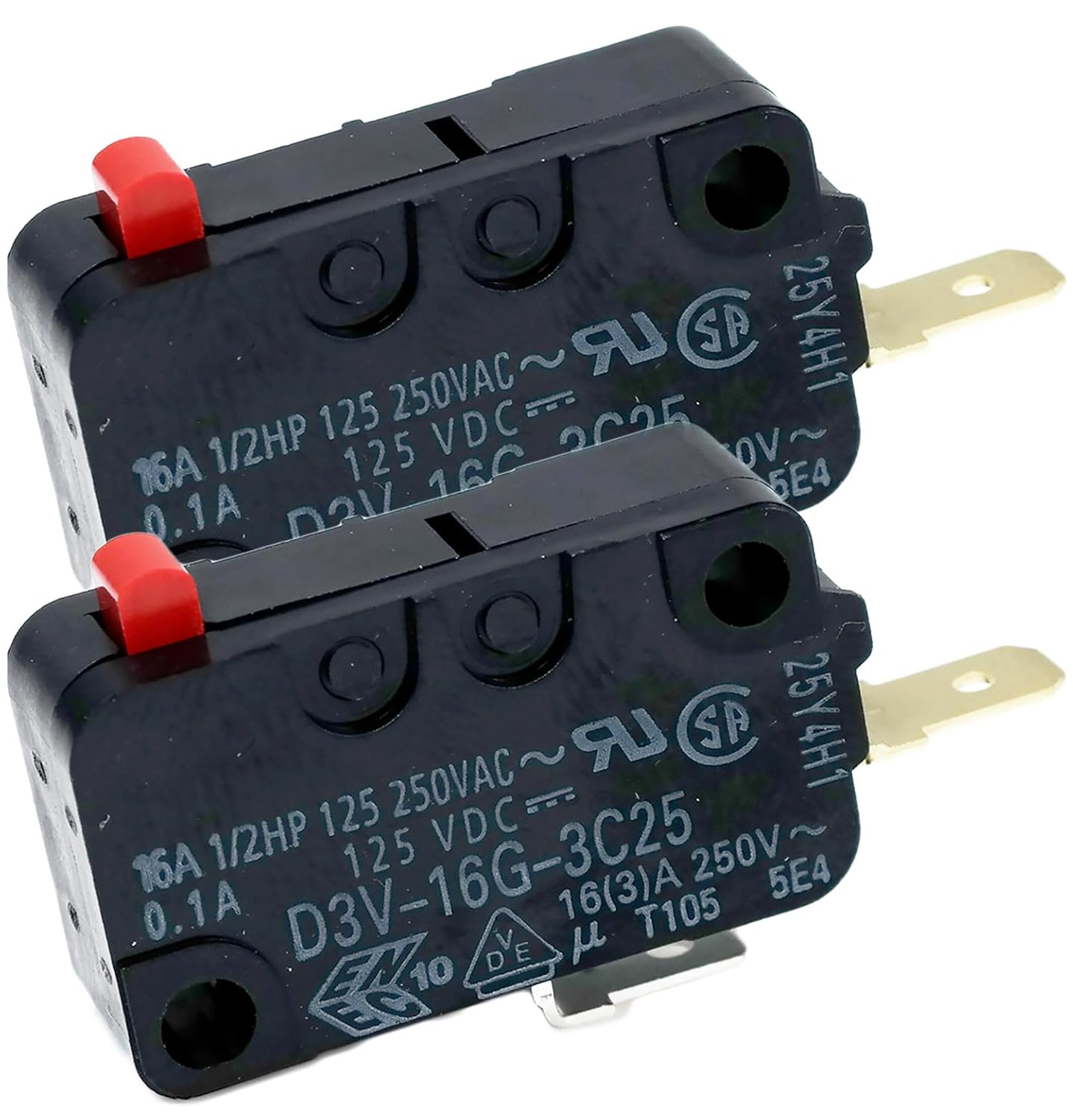 2Pack (Mini Micro Switch) Microwave Oven Door Switch