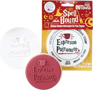 Sweet Stamp by AmyCakes Spellbound Outboss Plastic Expression Stamp, Espresso Patronum