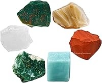 Vista 31 de Amazing Gemstone Cristales para el período agradable del ciclo menstrual menstrual, juego de 6 piedras de sangre, cuarzo rosa, piedra lunar
