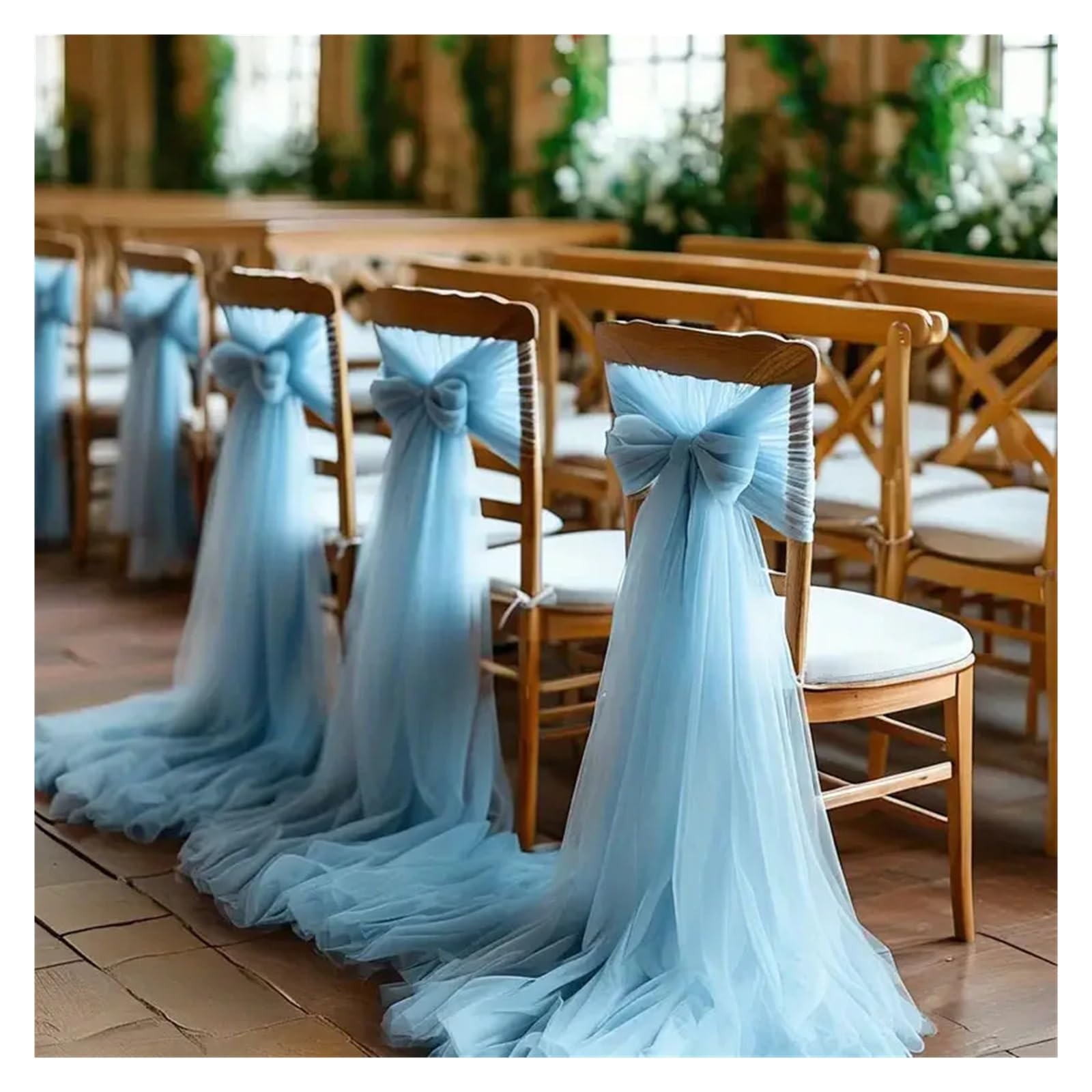 Bandas para sillas en bodas románticas y baby showers inolvidables