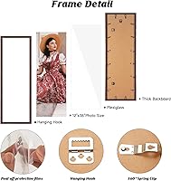 Vista 135 de Dark Brown 12x18 Frame Set of 3 - Rustic Woodgrain 12 x 18 Poster Frame with Plexiglass for Wall Gallery Display, 12x18 Picture Frame for Puzzles
