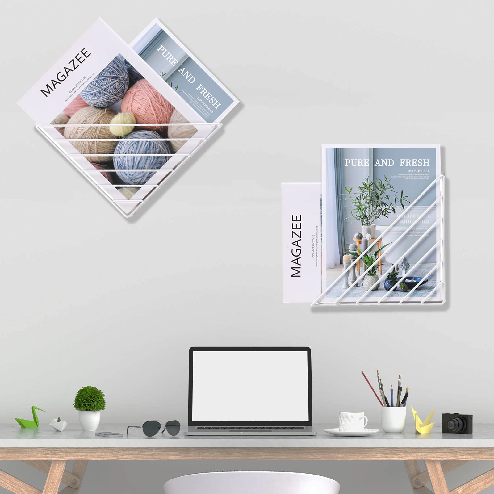 Buy Tigcent Floating Book Shelves Wall Bookshelf Bookcases, 2 Pack