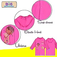 Vista 4 de Disney Gilr's Doc McStuffins (dragón congestionado) Rain Slicker (niño pequeño)