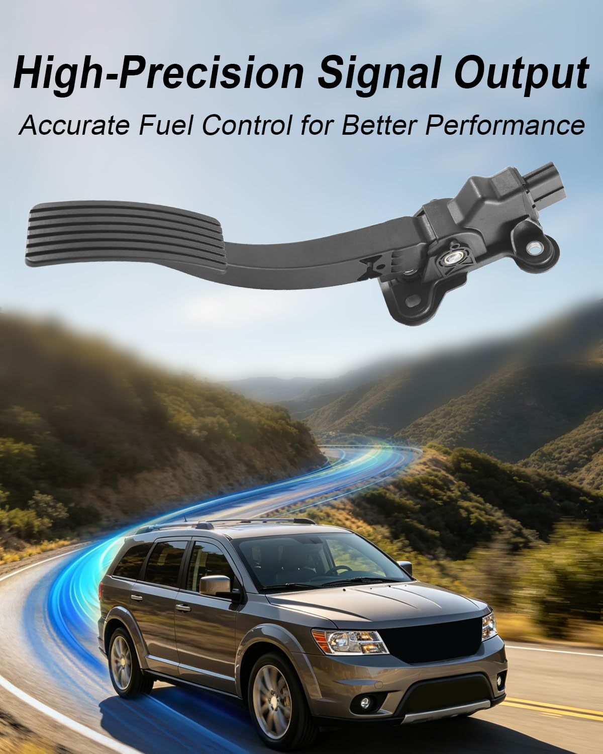 4891585AB Accelerator Pedal Position Sensor Fit for Dodge Avenger Caliber Journey Chrysler 200 Sebring Jeep Compass Patriot 2007-2019, Replace 4891623AB 699-120 APS274