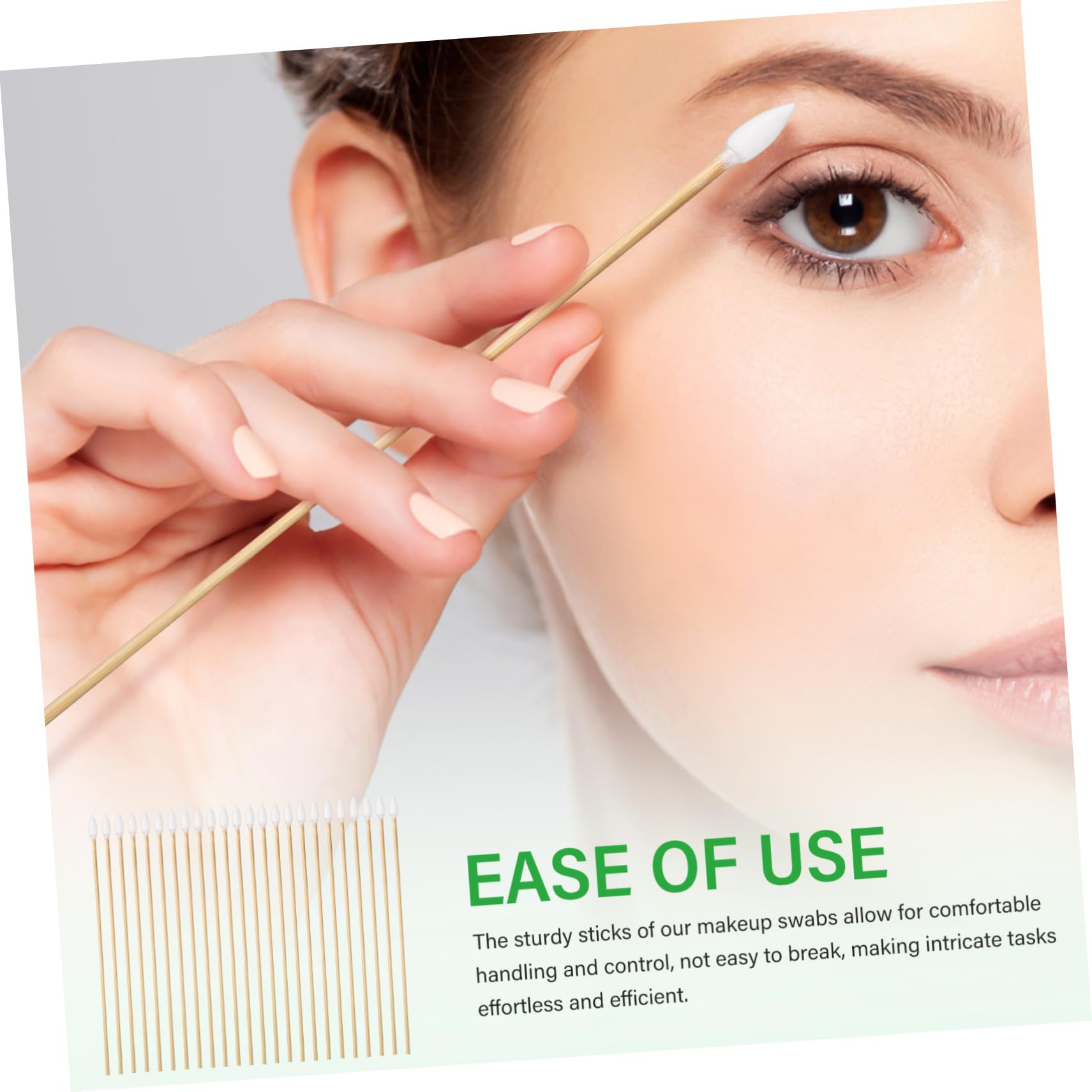 minkissy 2000stücke Präzisions-wattestäbchen Für Make-up Reinigung Und Elektronik Cotton Swabs Mit Spitzen Enden Für Präzises Arbeiten Engen Bereichen