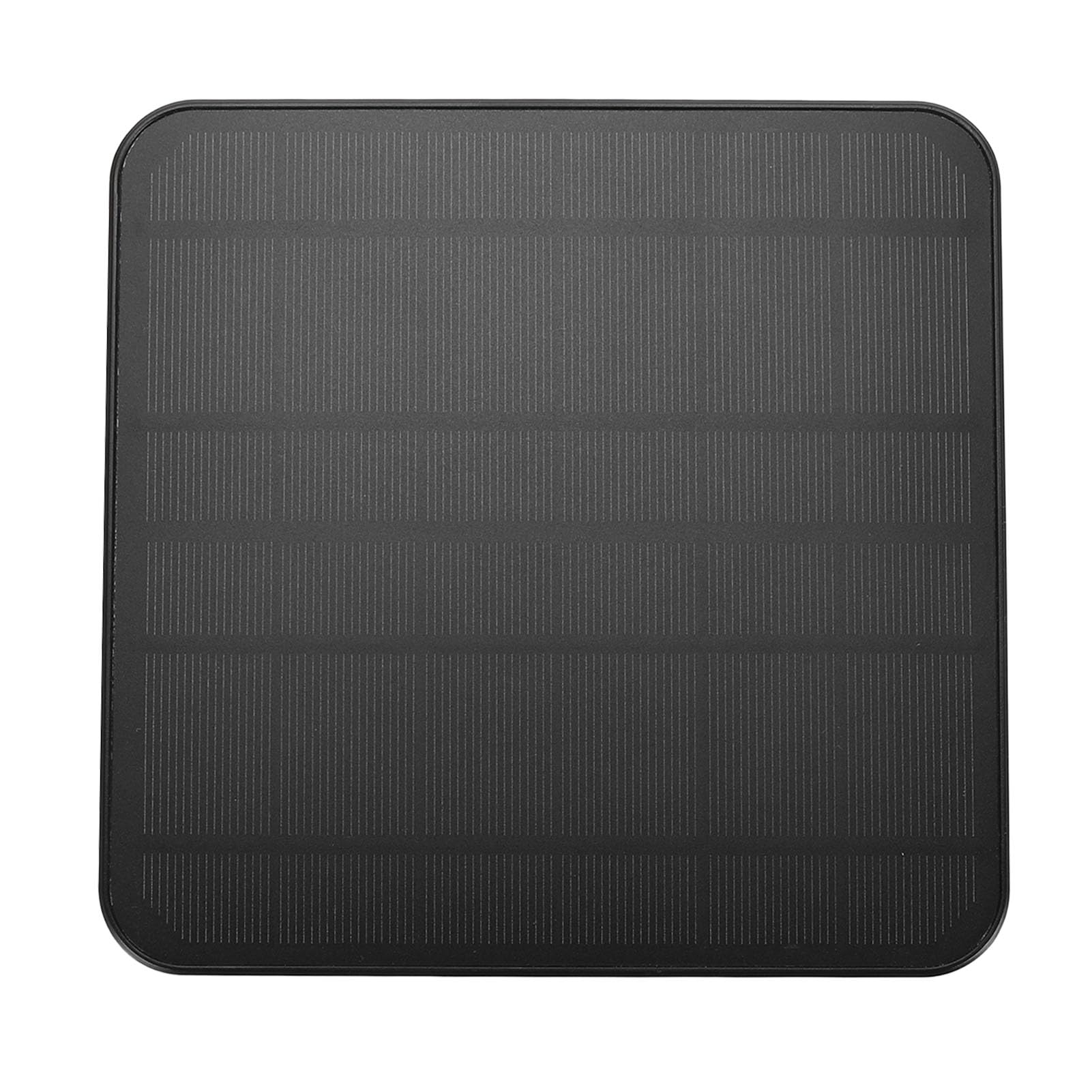 Panel Słoneczny 12 W do Kamery Zewnętrznej, Przenośny Zestaw ładujący Zasilany energią słoneczną, Wodoodporny Magnetyczny Zasilacz Słoneczny z ładowaniem IP65, Regulowany (BLACK)