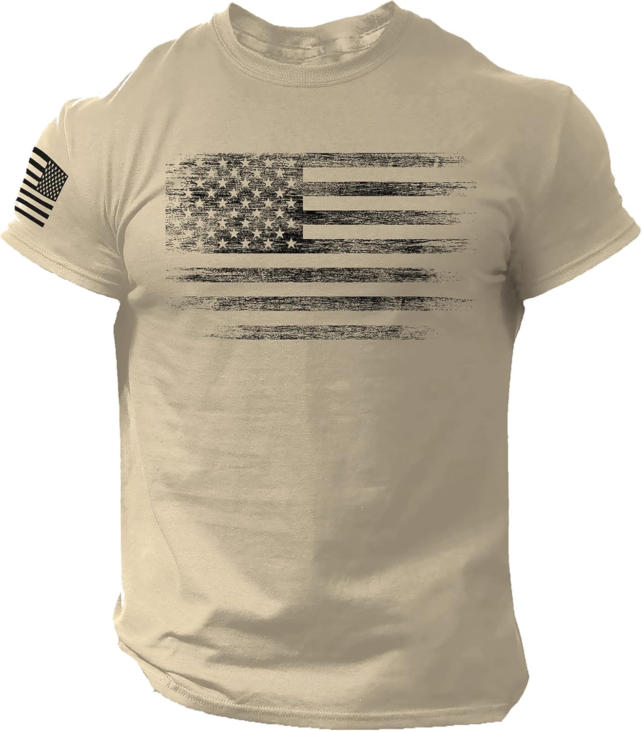 Distressed American Flag Men T Shirt – USA