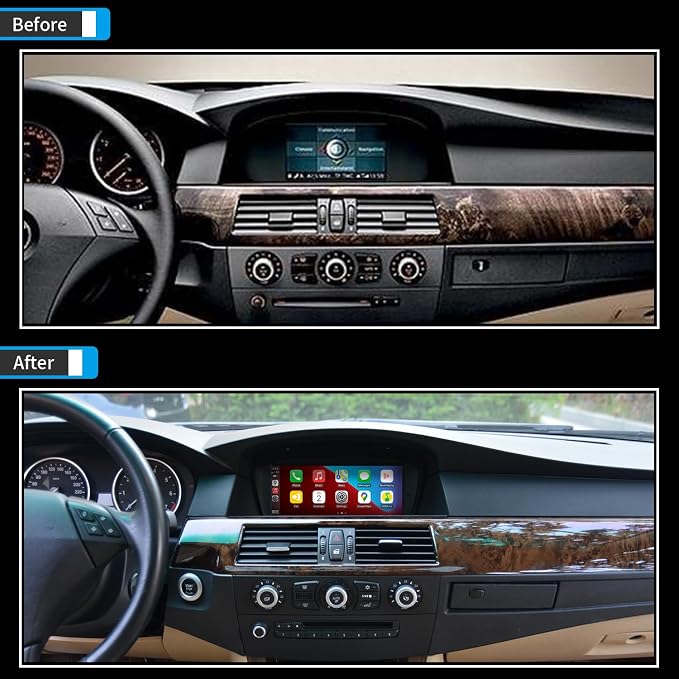 Pantalla Linux 8.8" para BMW E60 E90 CCC con CarPlay y Android Auto miniatura 2