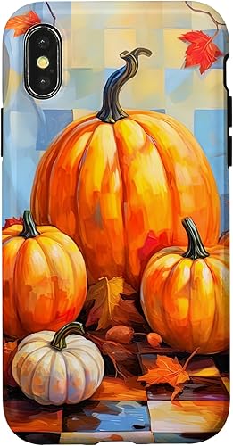 Miniatura 7 de Funda de arte para iPhone 13 Pro Max con diseño de hojas de calabaza y otoño