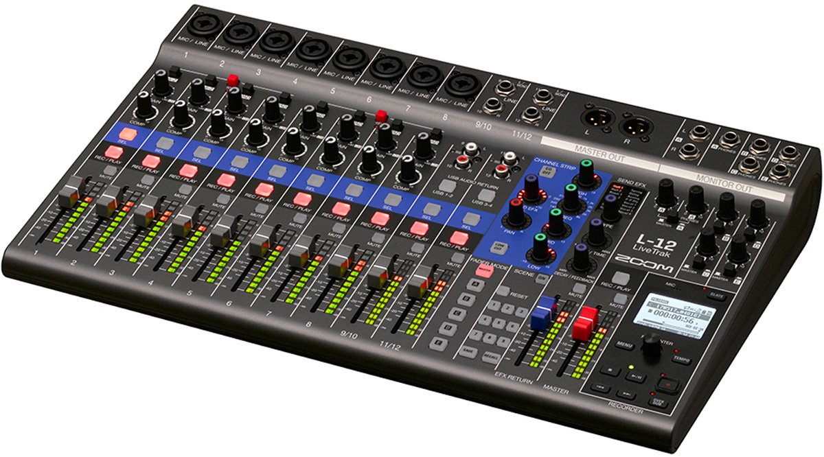 Amazon | ZOOM ズーム L-12 デジタルミキサーレコーダー 12チャンネル 