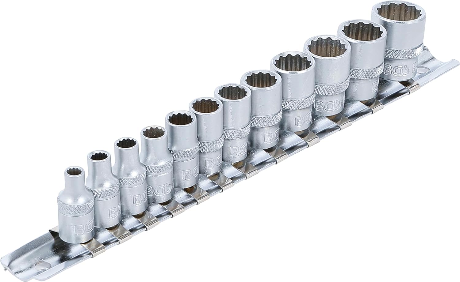 BGS 2755 | Socket Set, 12-point | 6.3 mm (1/4") Drive | Inch Sizes | 12 pcs.