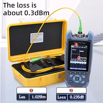 SC/APC SM(9/125) OTDR Connector OTDR Launch Cable Box Dead Zone Eliminator 1310/1550nm OTDR Fiber Optic Cable Test Too (2000m)