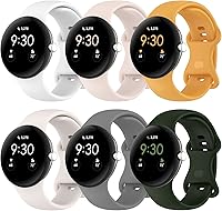 Vista 44 de Band Compatible with Google Pixel Watch 1/2/3/4 (41mm), Soft Silicone Sport Replacement Straps Bracelet for Google Pixel Watch 41mm