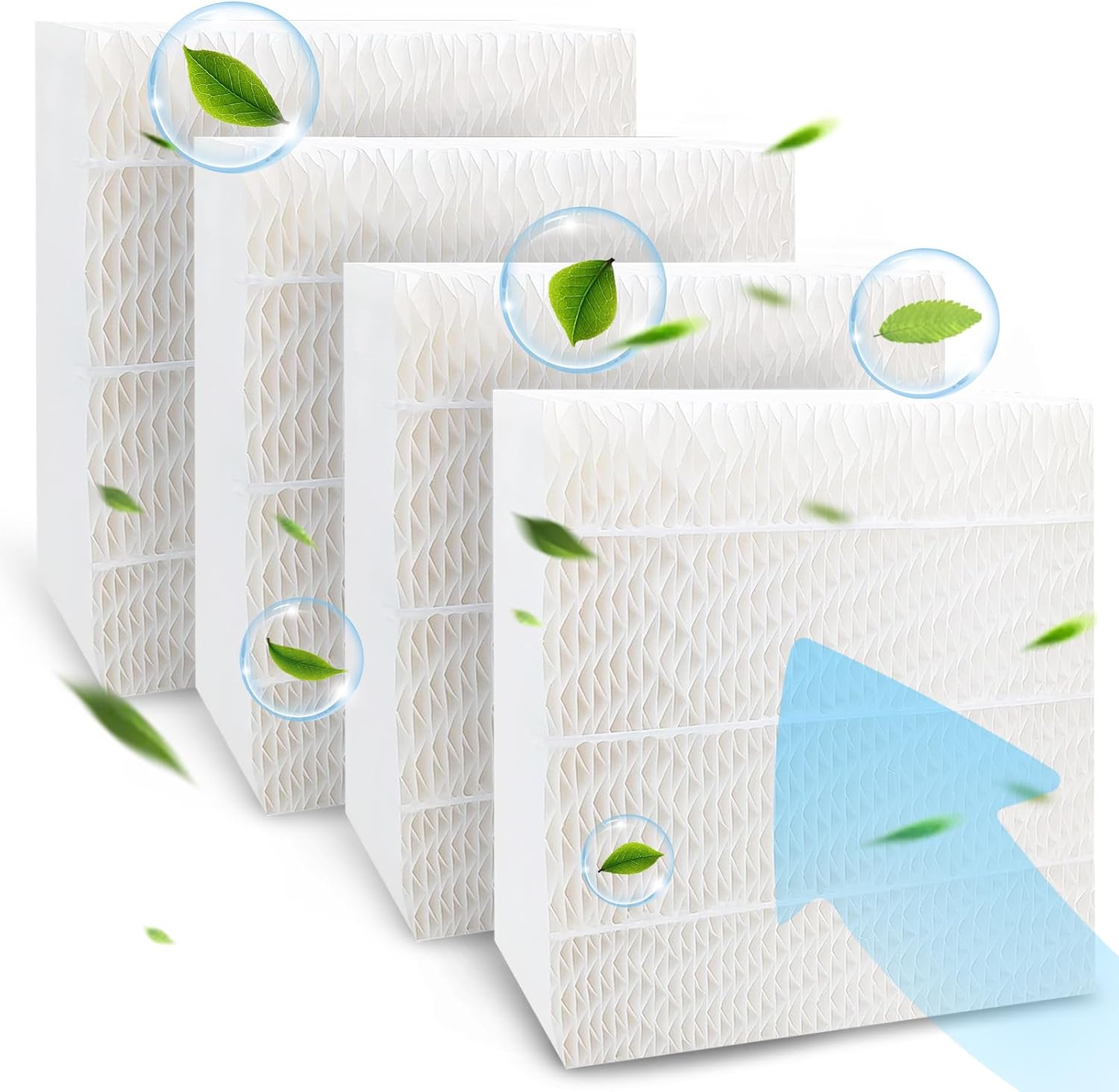 4-Pack 1043 Humidifier Filter Replacement: for Essick Air AIRCARE EP9500, EP9700, EP9800, EP9R500, EP9R800, 821000, 826000, 826800, 831000 and Bemis Space Saver 800 8000 Super Wick Humidifiers