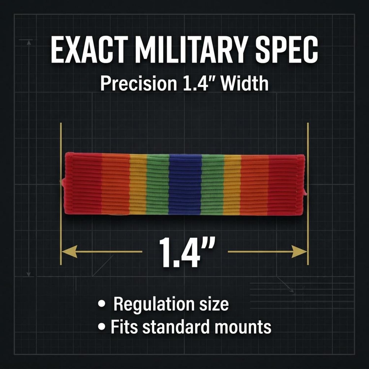 United States Army Service Ribbon 1.4"