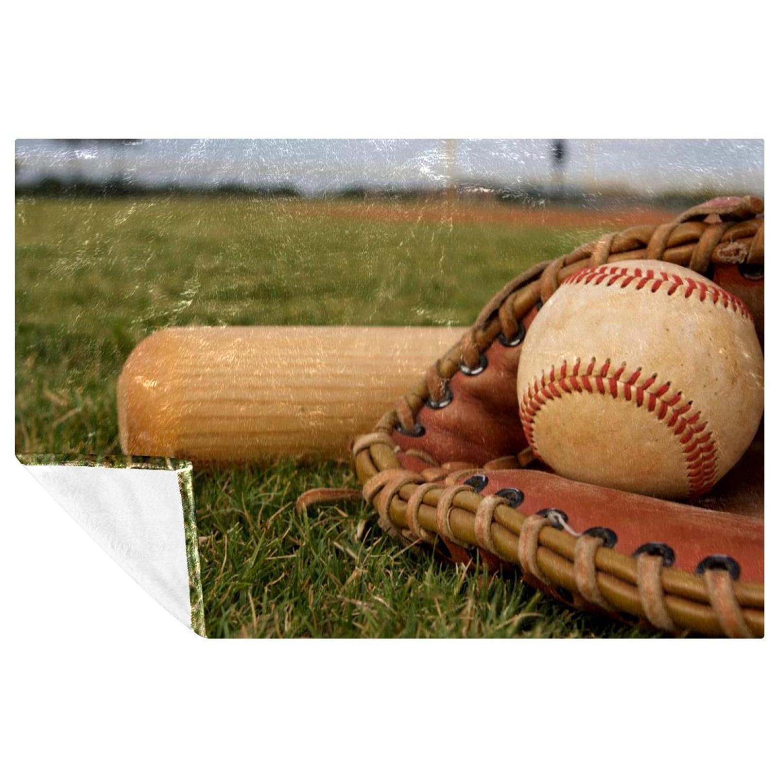 Couverture de baseball douce contre le froid lit canapé