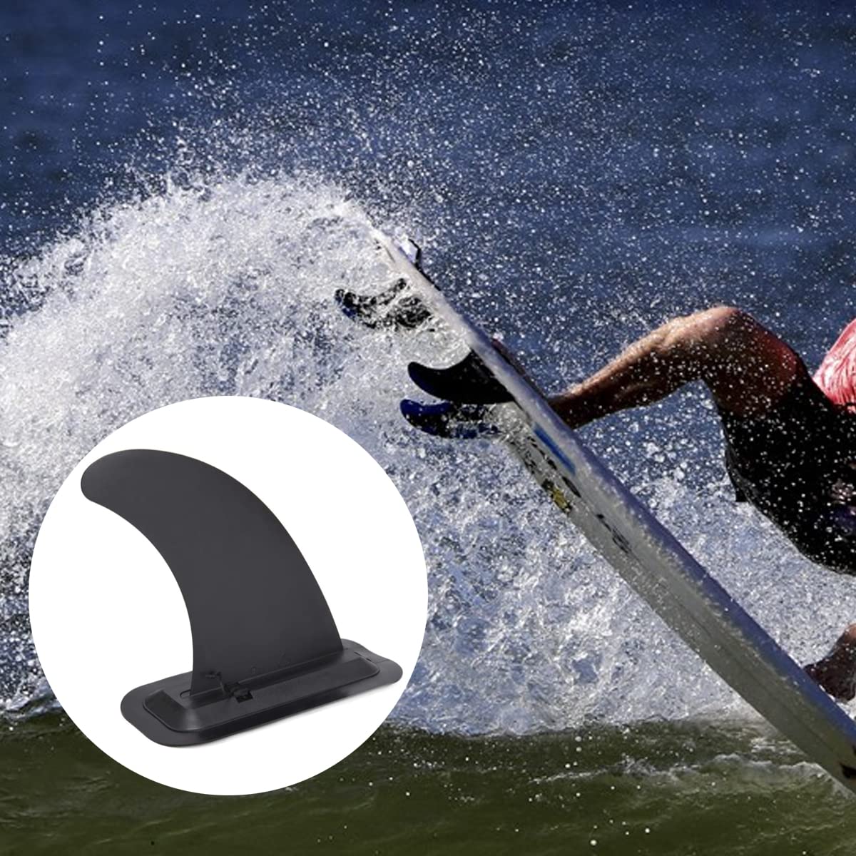 Pinna Universale Per SUP E Tavole Da Surf - In Nylon, Rimovibile, Per Tavole Gonfiabili E Paddleboard - Foto 2