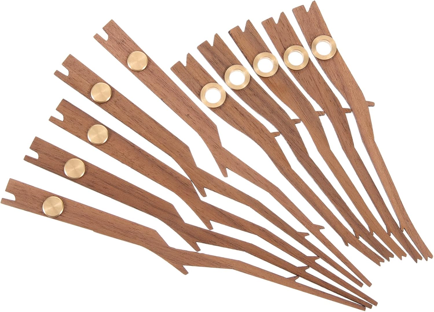 5 Sets Wooden Clock Hands Clock Works Replacement kit Wood