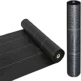 NINXANG Weed Barrier Landscape Fabric Durable Weed Block Gardening Mat Non Woven Weed Block Fabric Garden Landscaping Fabric Roll Weed Control Fabric in Rolls (4FTx100FT)