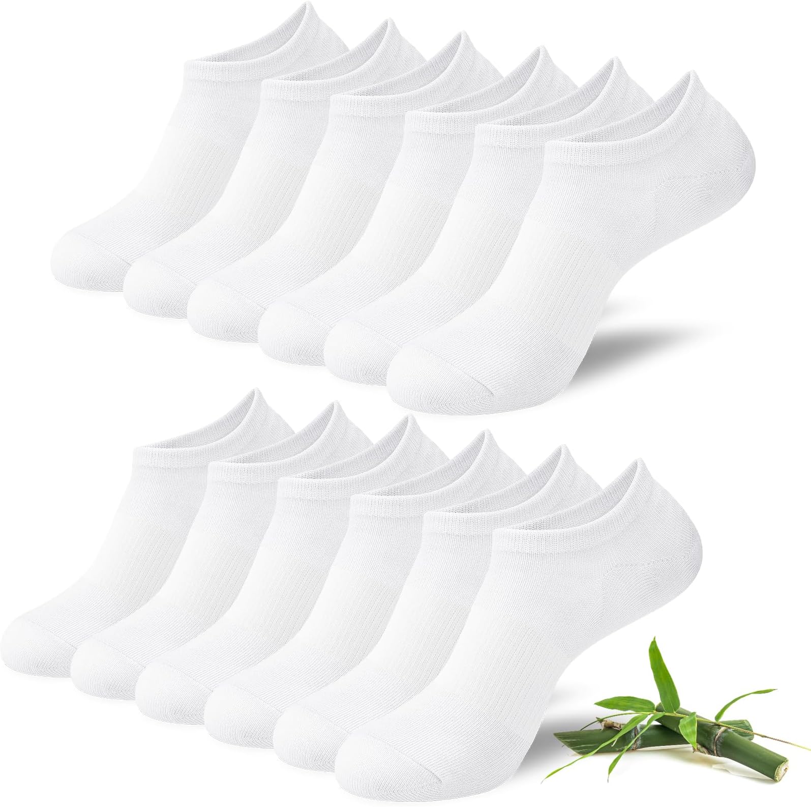 Niofind Bamboo Trainer Socks for Womens and Mens, No Show Ankle Socks Low Cut...